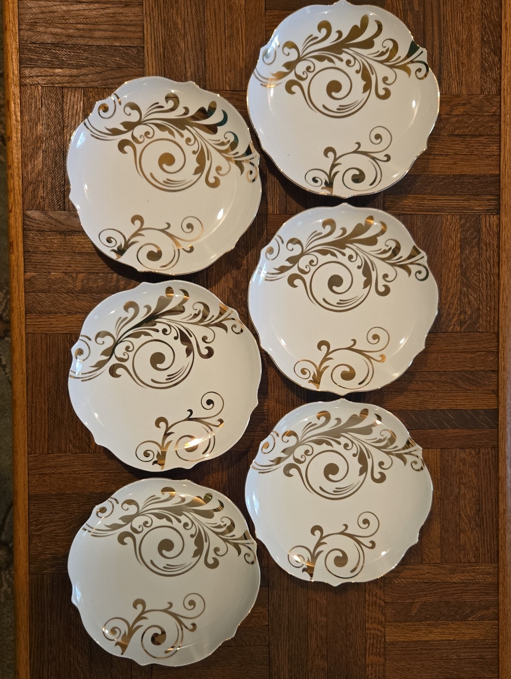 Pier 1 Elegant Scroll Plates